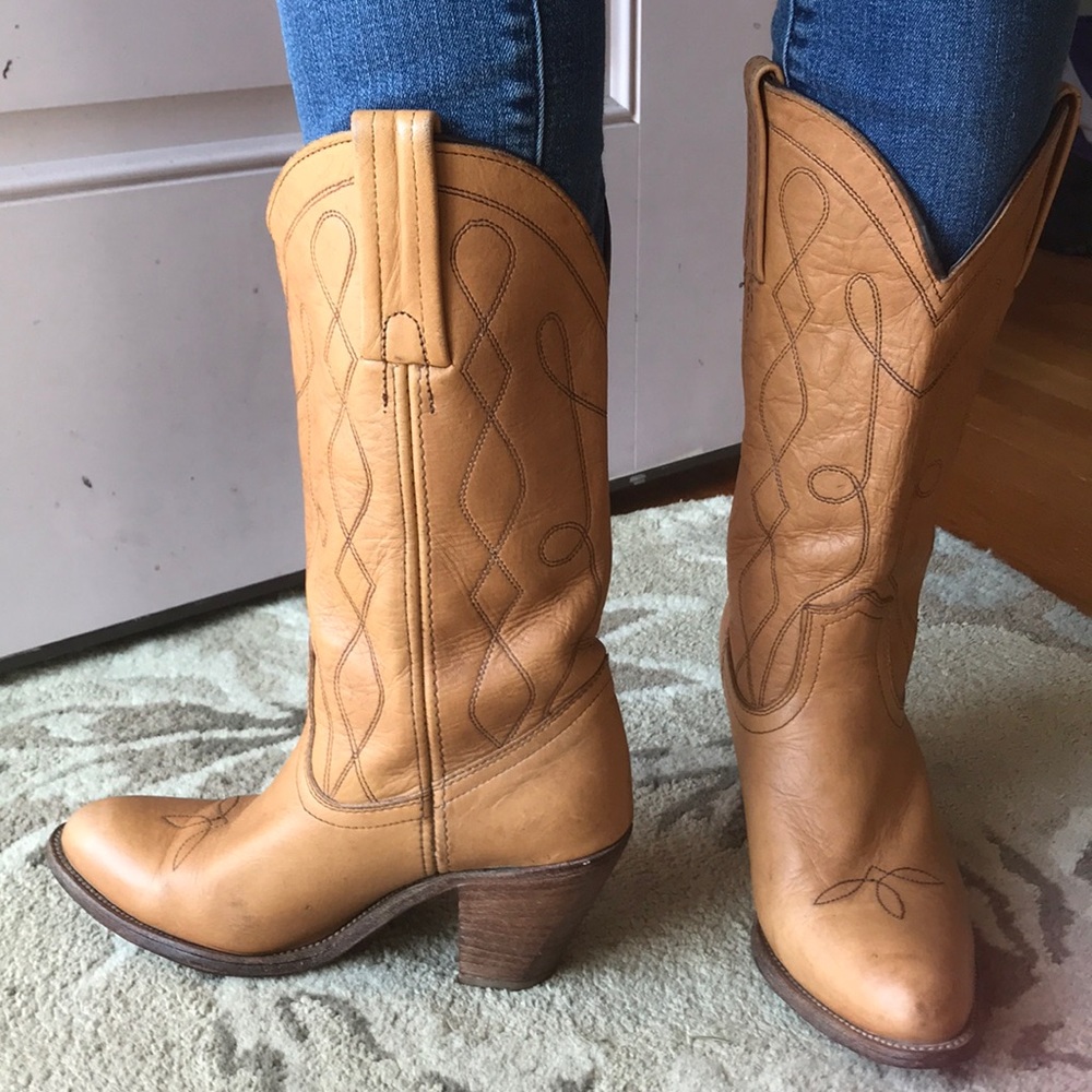 Vintage Frye cowgirl boots